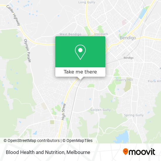 Blood Health and Nutrition map