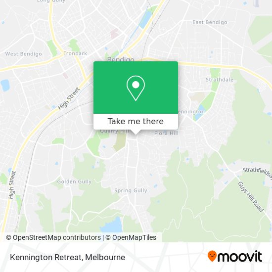 Kennington Retreat map