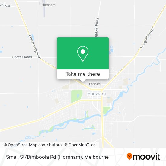 Mapa Small St/Dimboola Rd (Horsham)