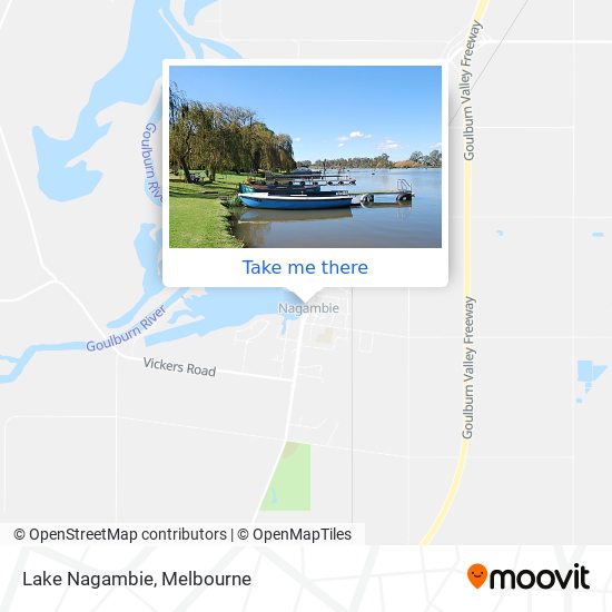 Mapa Lake Nagambie