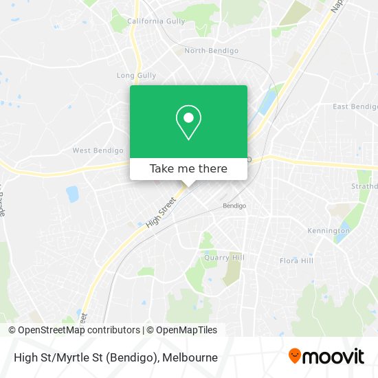 High St/Myrtle St (Bendigo) map