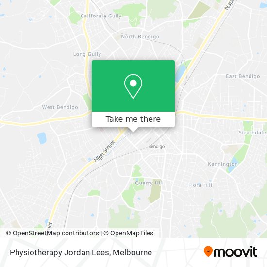 Physiotherapy Jordan Lees map