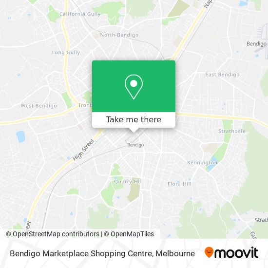 Bendigo Marketplace Shopping Centre map
