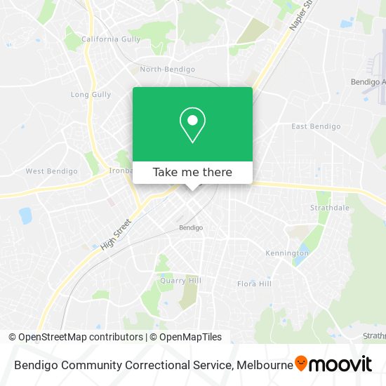 Bendigo Community Correctional Service map