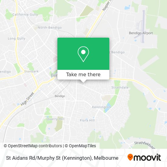 Mapa St Aidans Rd / Murphy St (Kennington)