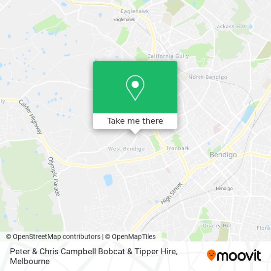 Peter & Chris Campbell Bobcat & Tipper Hire map