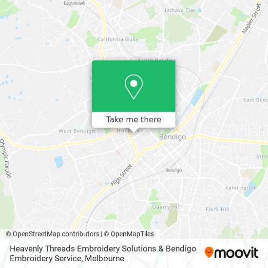Heavenly Threads Embroidery Solutions & Bendigo Embroidery Service map