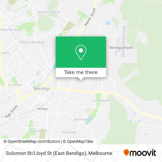 Mapa Solomon St / Lloyd St (East Bendigo)