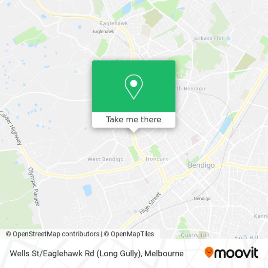 Wells St / Eaglehawk Rd (Long Gully) map