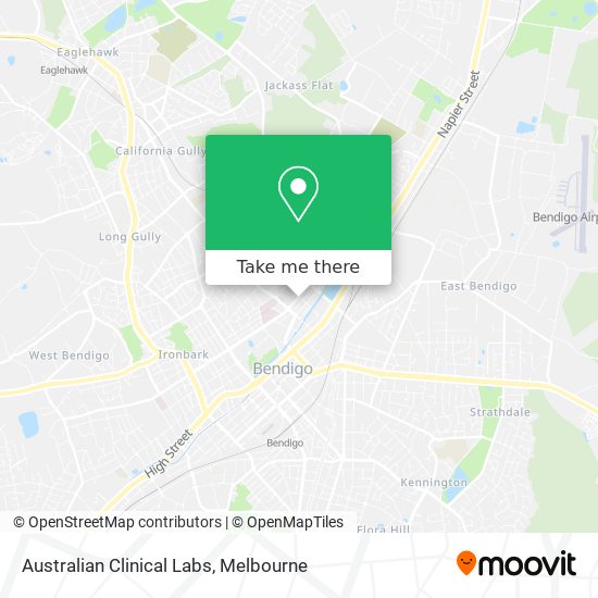 Australian Clinical Labs map
