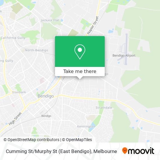 Mapa Cumming St / Murphy St (East Bendigo)