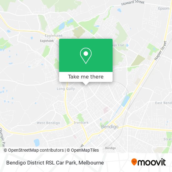Bendigo District RSL Car Park map