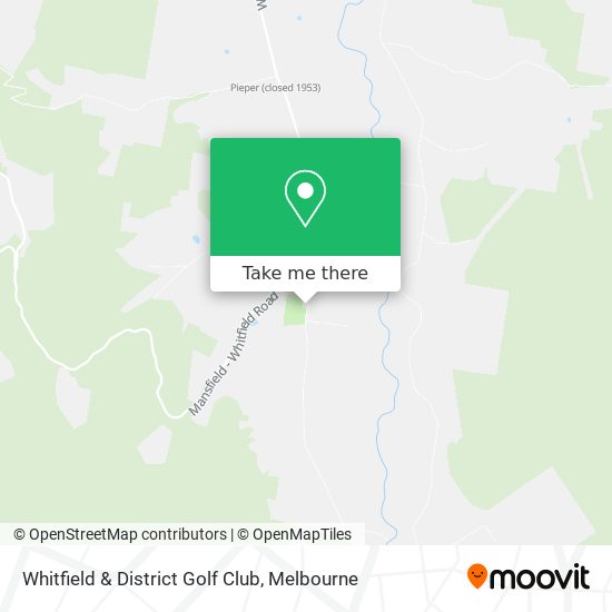 Whitfield & District Golf Club map