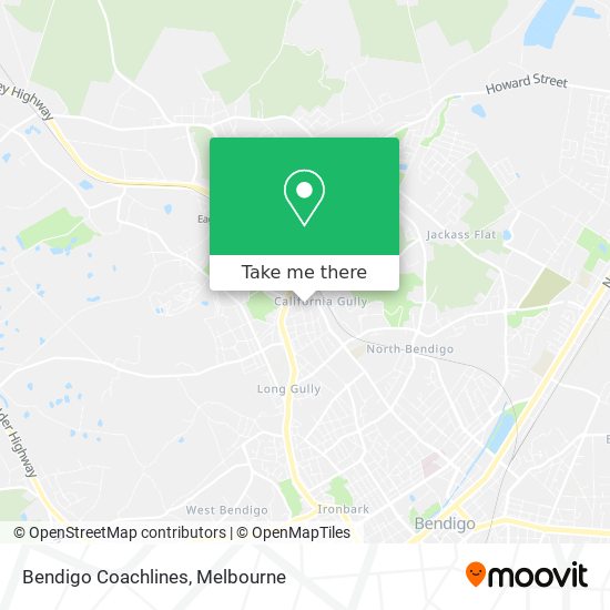 Bendigo Coachlines map