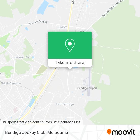 Bendigo Jockey Club map