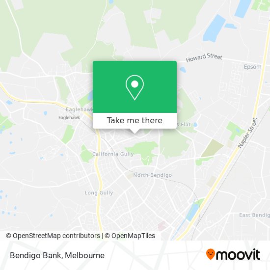 Bendigo Bank map