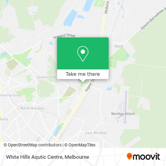 White Hills Aqutic Centre map