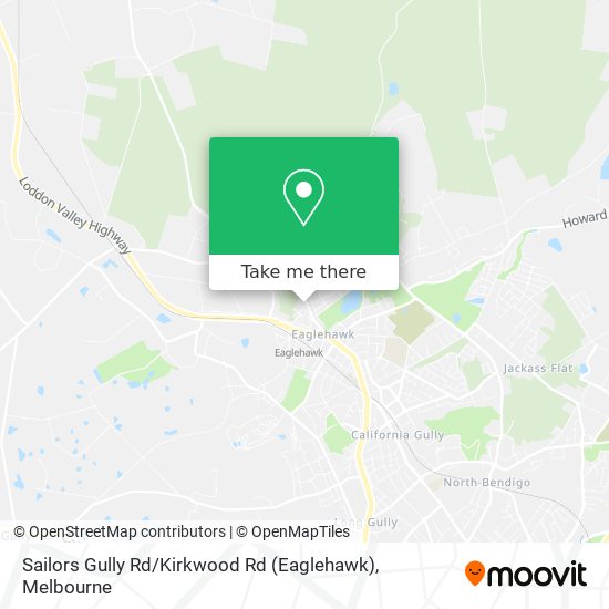 Sailors Gully Rd / Kirkwood Rd (Eaglehawk) map