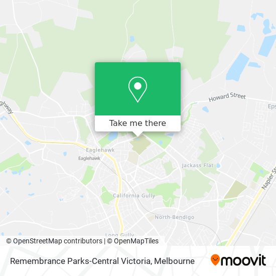 Remembrance Parks-Central Victoria map