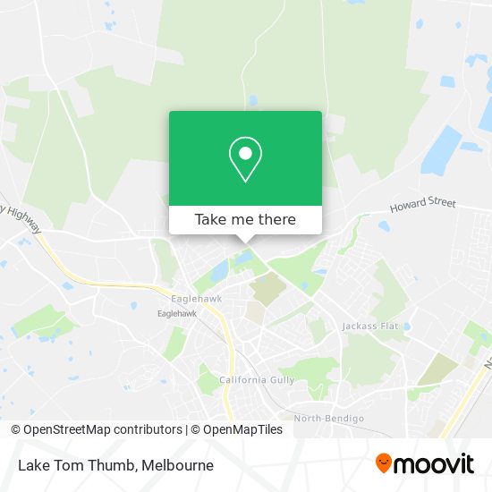 Lake Tom Thumb map