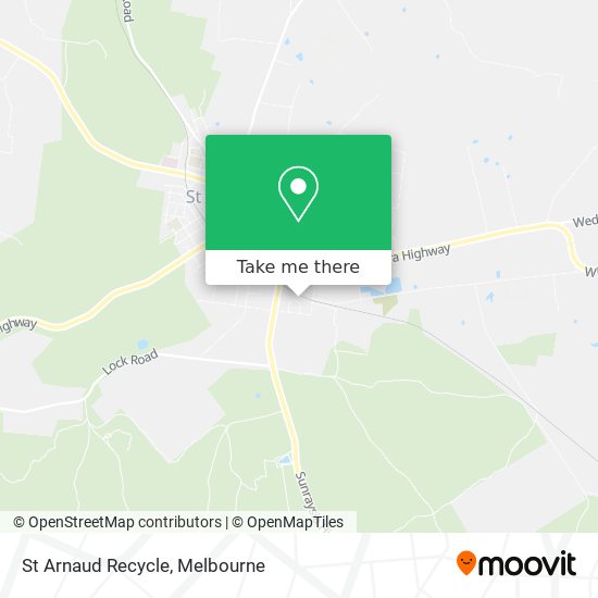 St Arnaud Recycle map