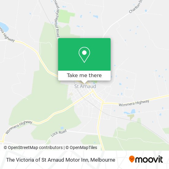 The Victoria of St Arnaud Motor Inn map