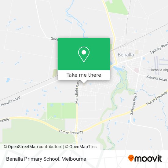 Benalla Primary School map