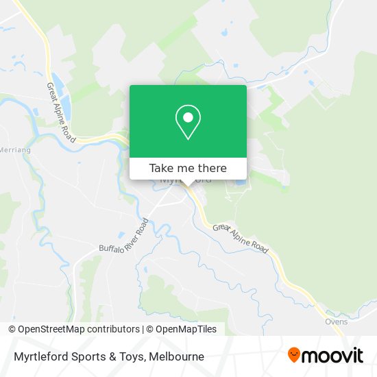 Mapa Myrtleford Sports & Toys