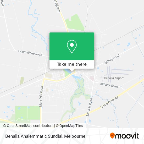 Benalla Analemmatic Sundial map