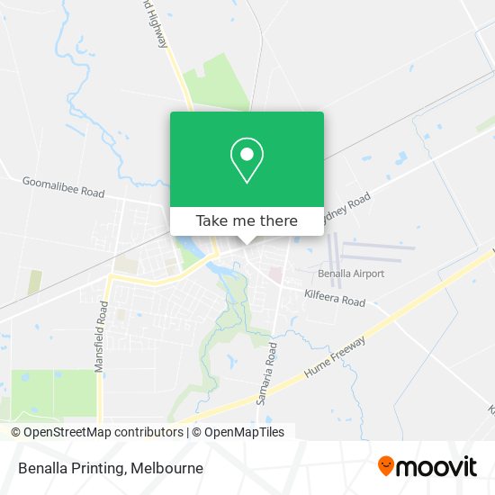 Benalla Printing map