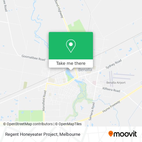 Regent Honeyeater Project map