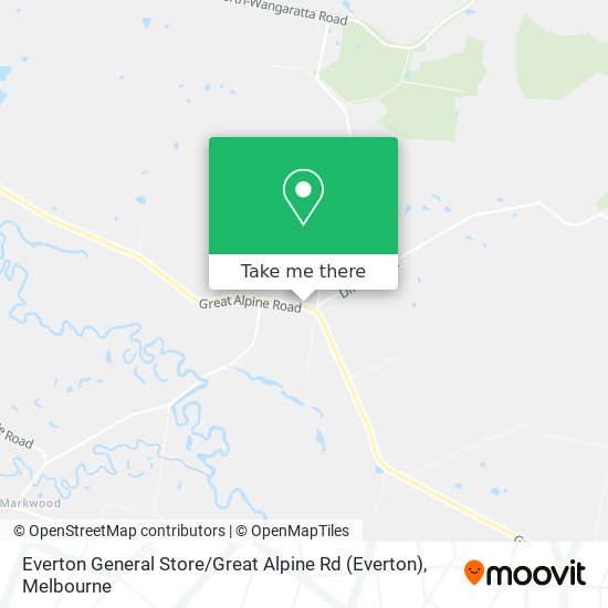 Everton General Store / Great Alpine Rd map