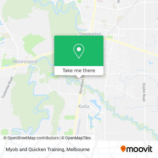 Myob and Quicken Training map