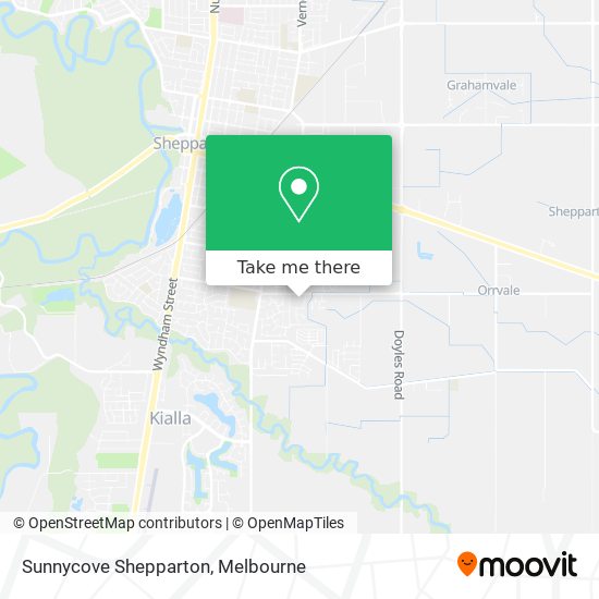 Sunnycove Shepparton map