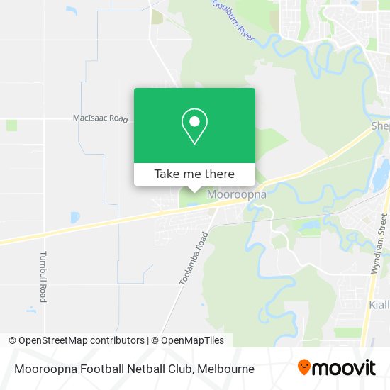 Mapa Mooroopna Football Netball Club