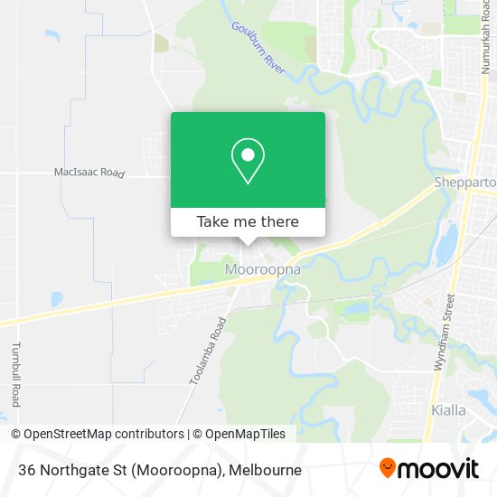 36 Northgate St (Mooroopna) map