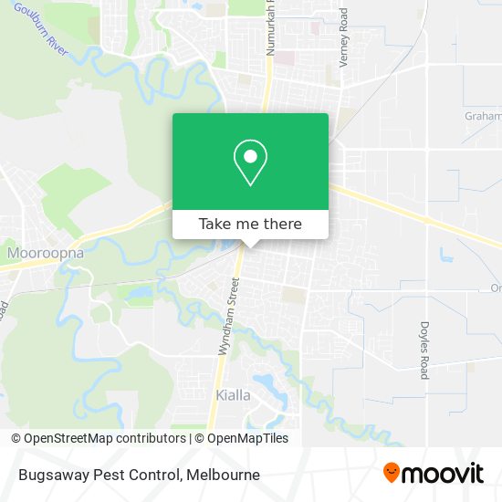 Bugsaway Pest Control map