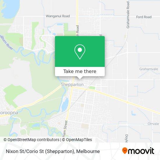 Mapa Nixon St/Corio St (Shepparton)