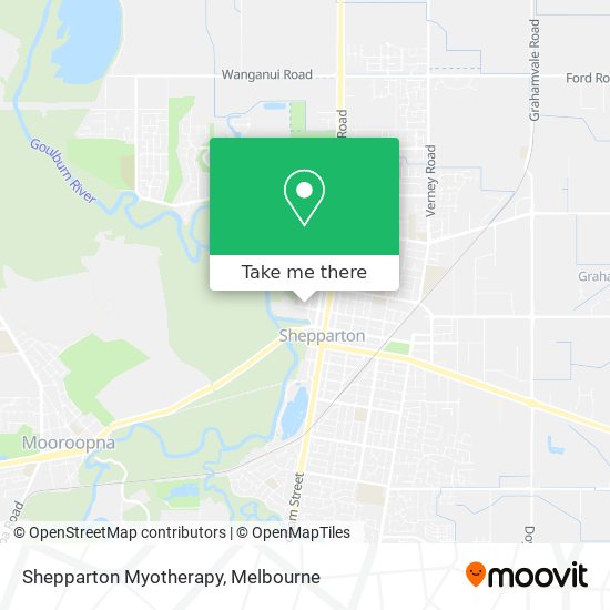 Shepparton Myotherapy map