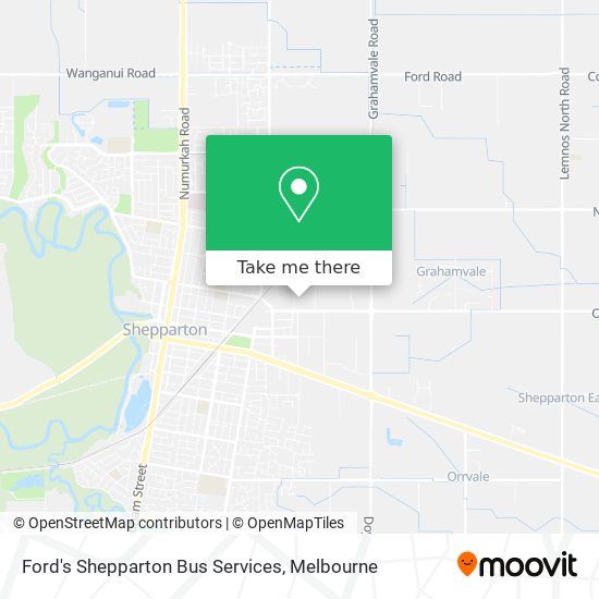 Mapa Ford's Shepparton Bus Services