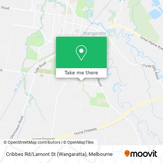 Cribbes Rd / Lamont St (Wangaratta) map