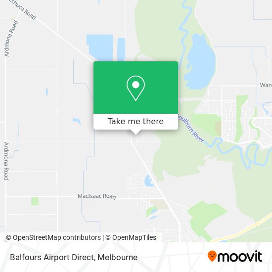 Balfours Airport Direct map