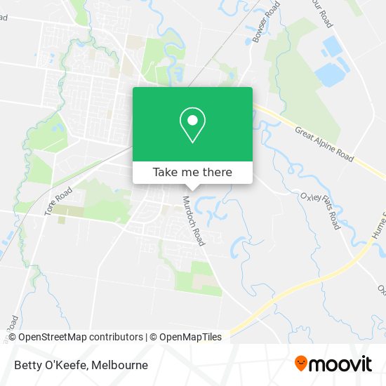 Betty O'Keefe map
