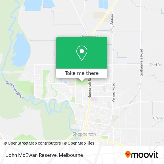 John McEwan Reserve map