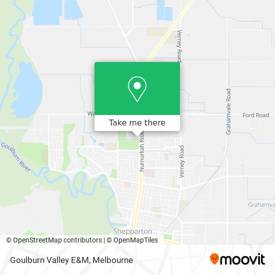 Mapa Goulburn Valley E&M