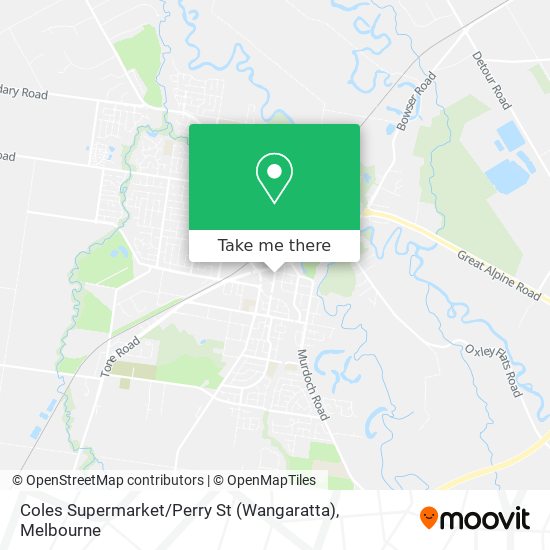 Coles Supermarket / Perry St (Wangaratta) map