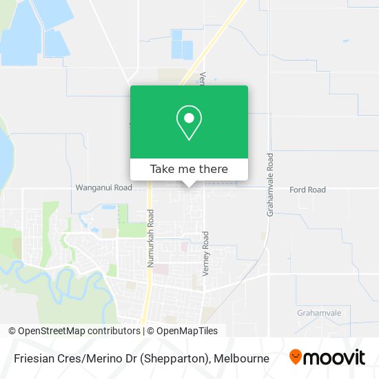 Friesian Cres / Merino Dr (Shepparton) map