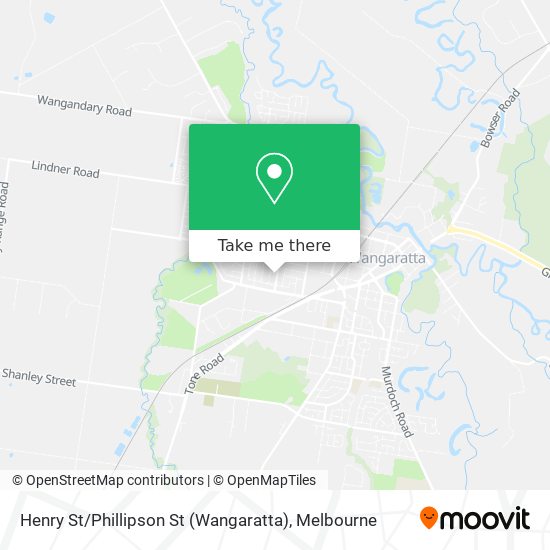 Henry St / Phillipson St (Wangaratta) map
