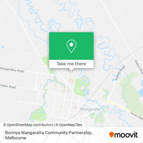 Mapa Borinya Wangaratta Community Partnership