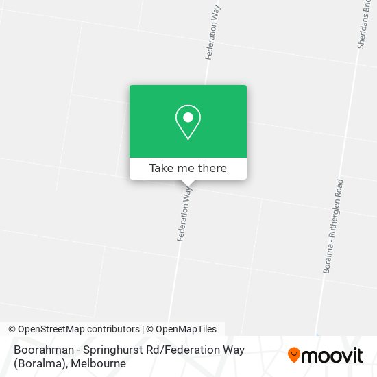 Boorahman - Springhurst Rd / Federation Way (Boralma) map